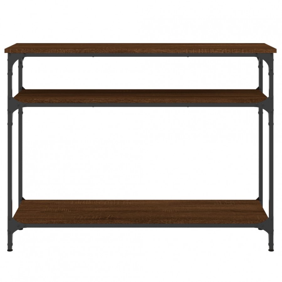 Table console chêne marron 100x29x75 cm bois d'ingénierie