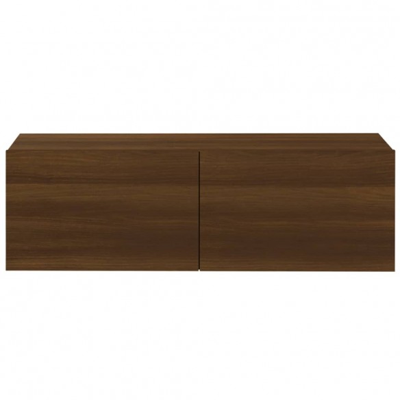 Meubles TV muraux 4 pcs Chêne marron 100x30x30 cm