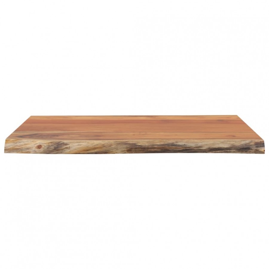 Table d'appoint 40x40x2,5cm bois massif acacia bordure assortie
