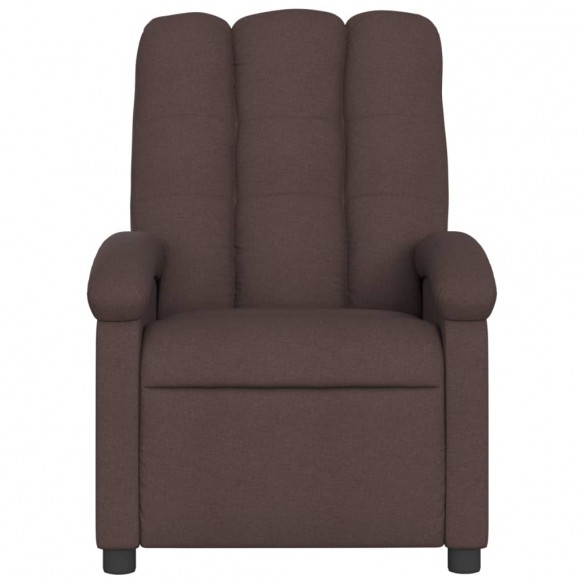 Fauteuil inclinable Marron foncé Tissu