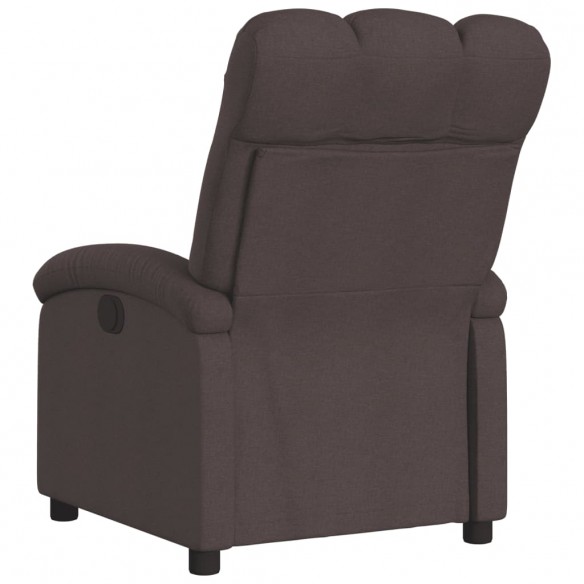 Fauteuil inclinable Marron foncé Tissu