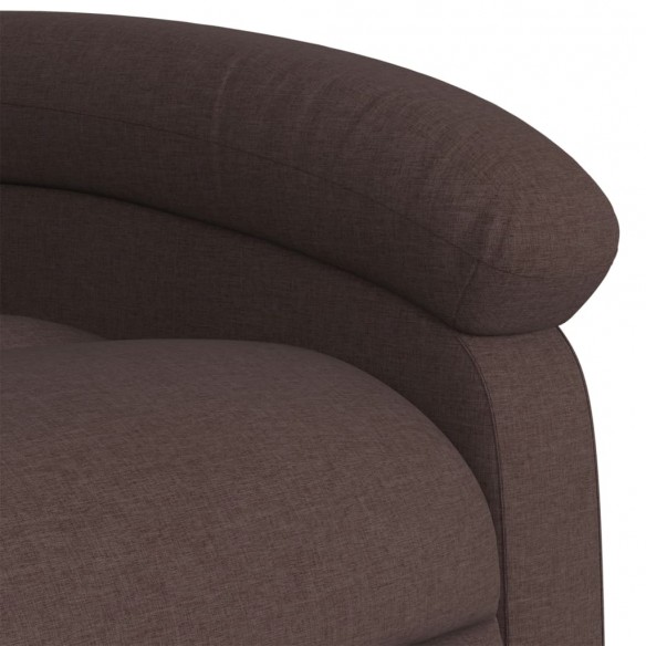 Fauteuil inclinable Marron foncé Tissu