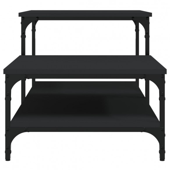 Table basse noir 100x50,5x45 cm bois d'ingénierie
