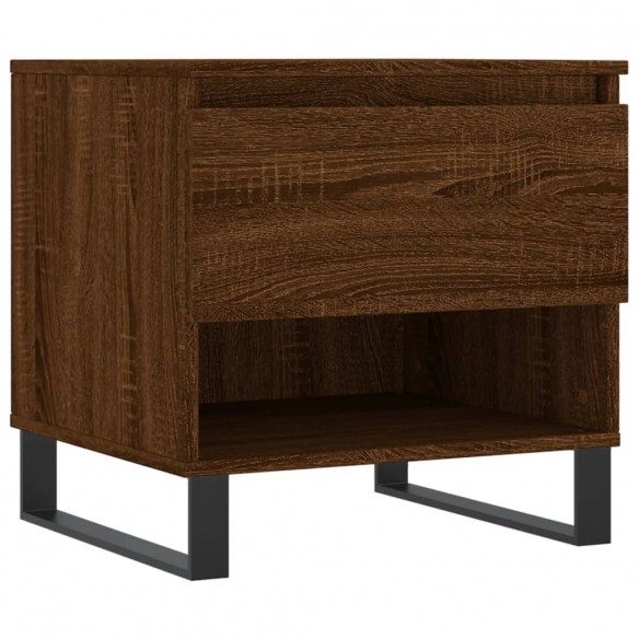 Tables basses 2 pcs chêne marron 50x46x50 cm bois d'ingénierie