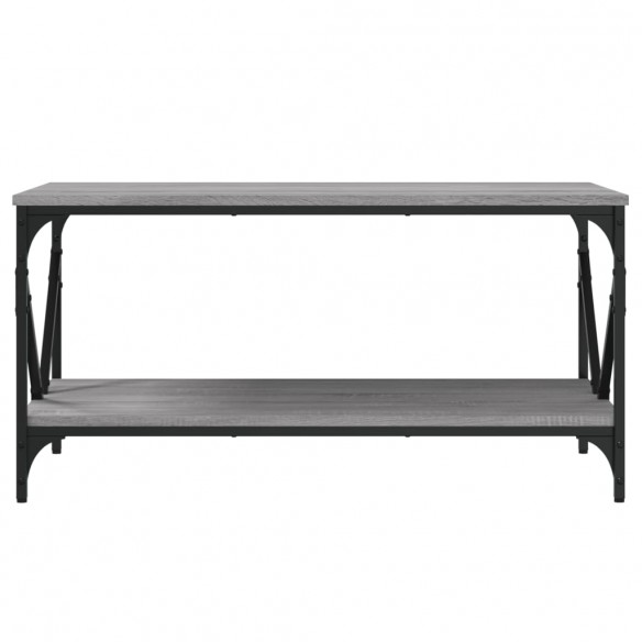 Table basse sonoma gris 90x50x45 cm bois d'ingénierie