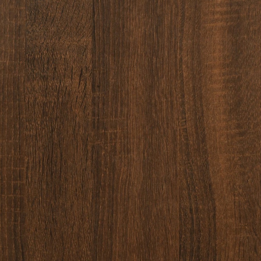 Table console chêne marron 100x39x78,5 cm bois d'ingénierie