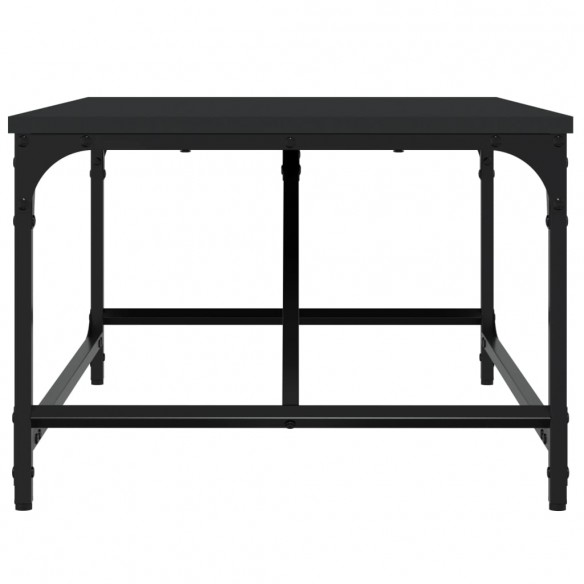 Table basse noir 75x50x35 cm bois d'ingénierie