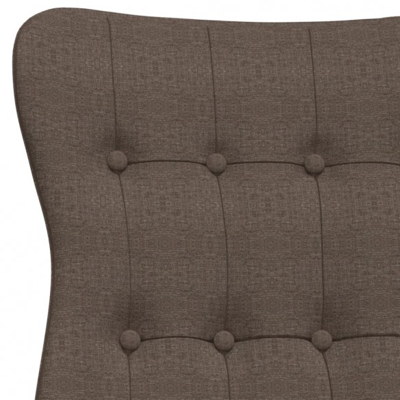 Chaise de relaxation Taupe Tissu