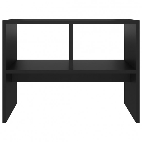 Table d'appoint Noir 60x40x45 cm Aggloméré