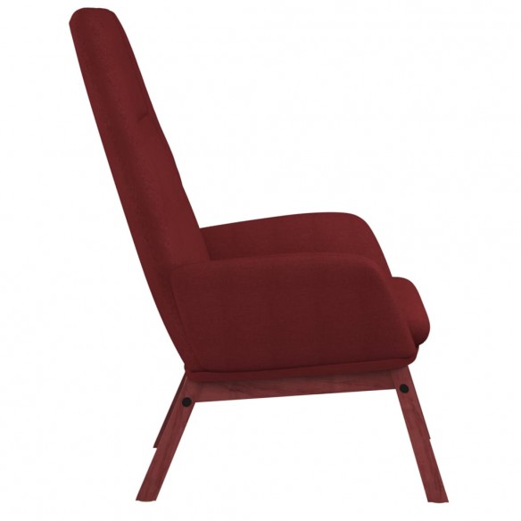 Chaise de relaxation Rouge bordeaux Tissu