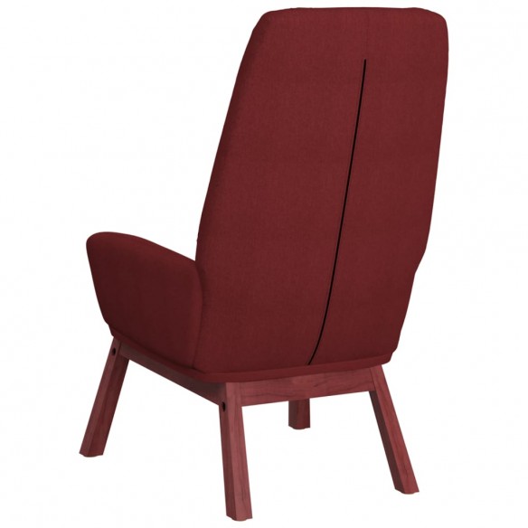 Chaise de relaxation Rouge bordeaux Tissu