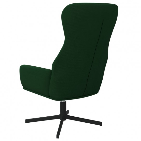 Chaise de relaxation Vert foncé Velours