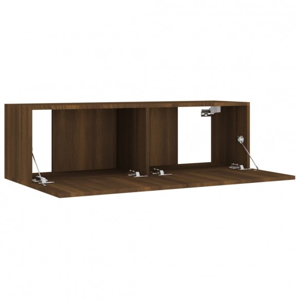 Ensemble de meubles TV 4 pcs Chêne marron Bois d'ingénierie