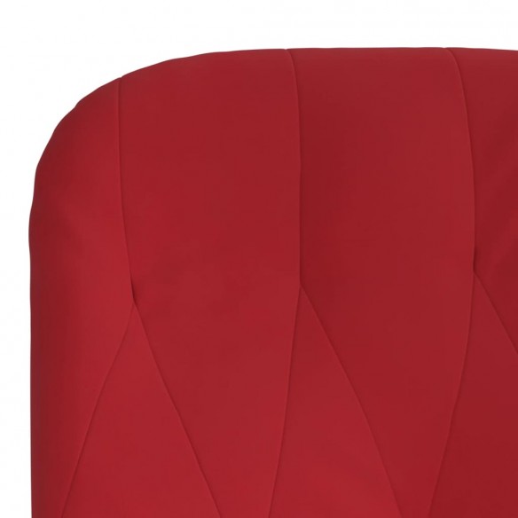 Chaise de relaxation Rouge bordeaux Velours