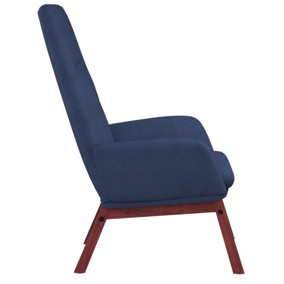 Chaise de relaxation Bleu Tissu