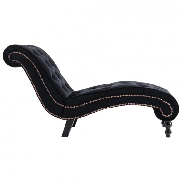 Chaise longue Noir Velours