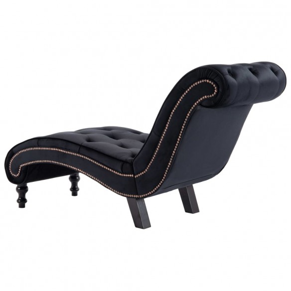 Chaise longue Noir Velours