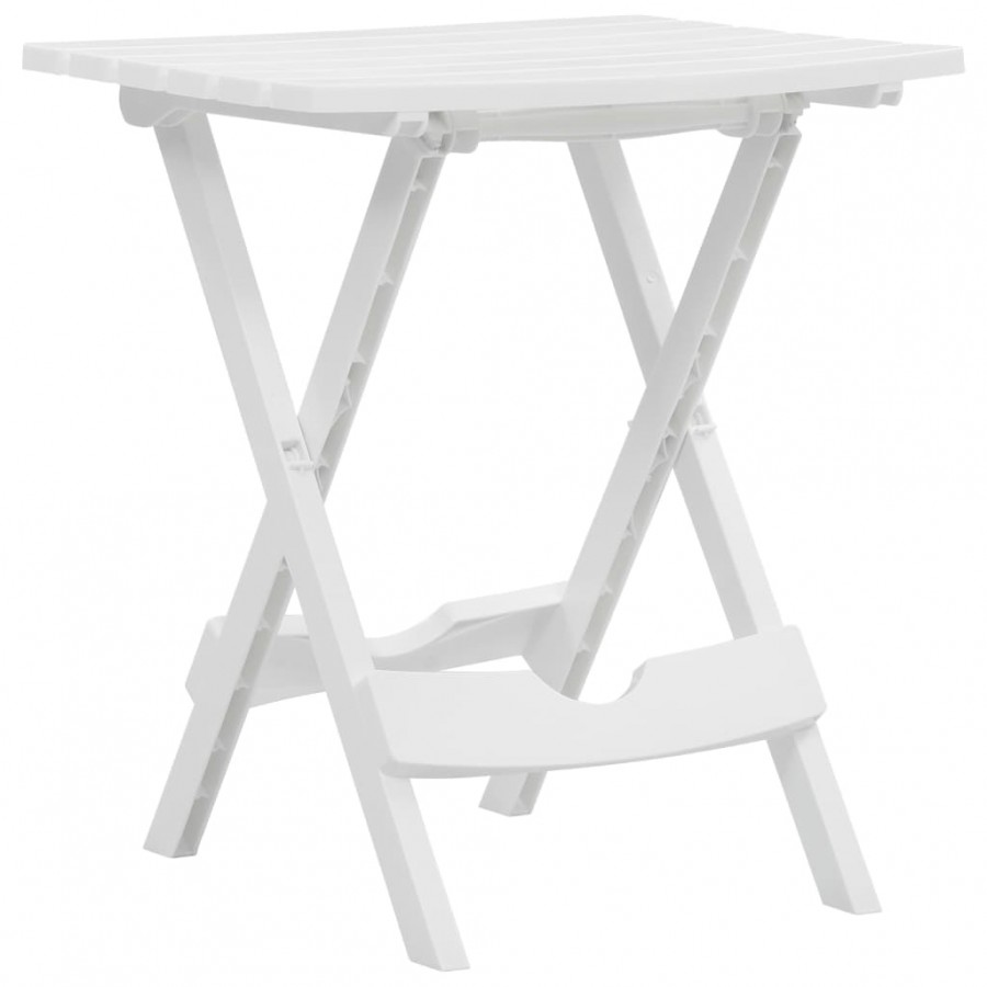 Table pliable de jardin 45,5x38,5x50 cm Blanc