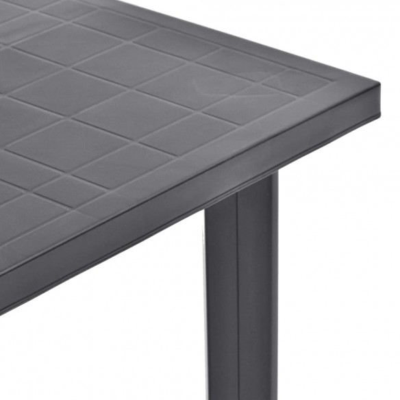 Table de jardin Anthracite 80x75x72 cm Plastique