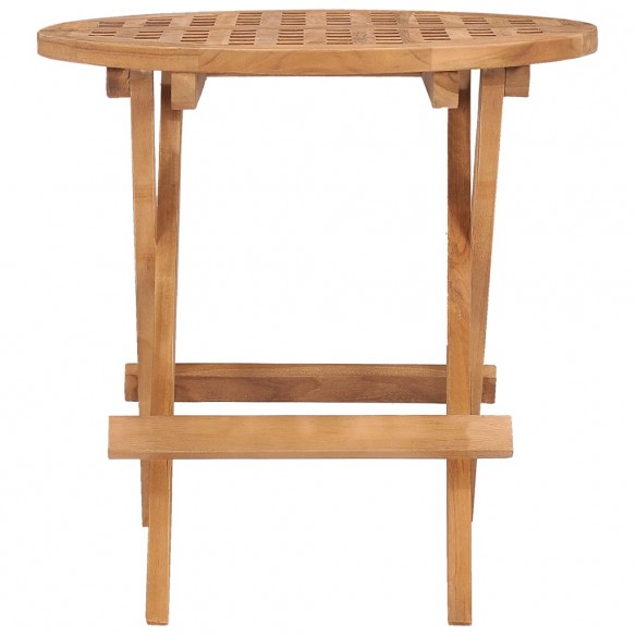 Table pliable de jardin 50x50x50 cm Bois de teck solide