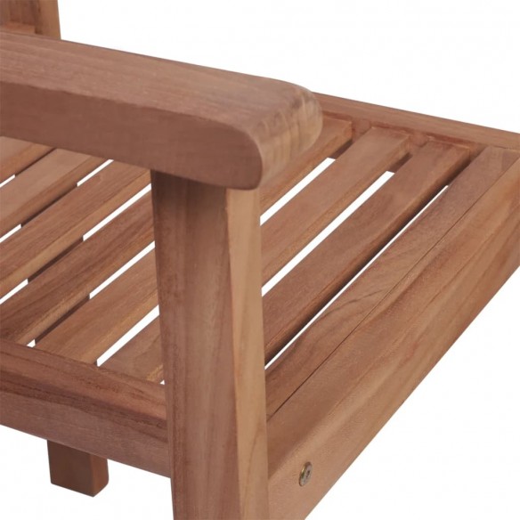 Chaises empilables de jardin 4 pcs Bois de teck solide