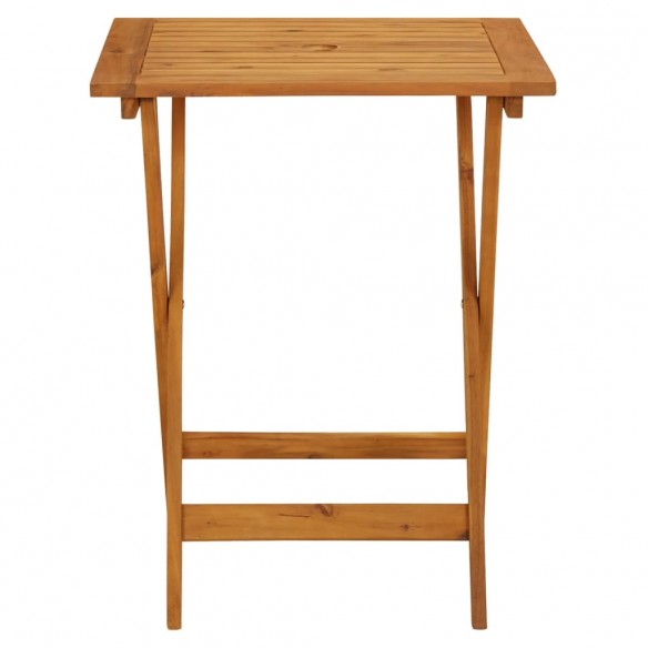 Table pliable de jardin 60x60x75 cm Bois d'acacia solide