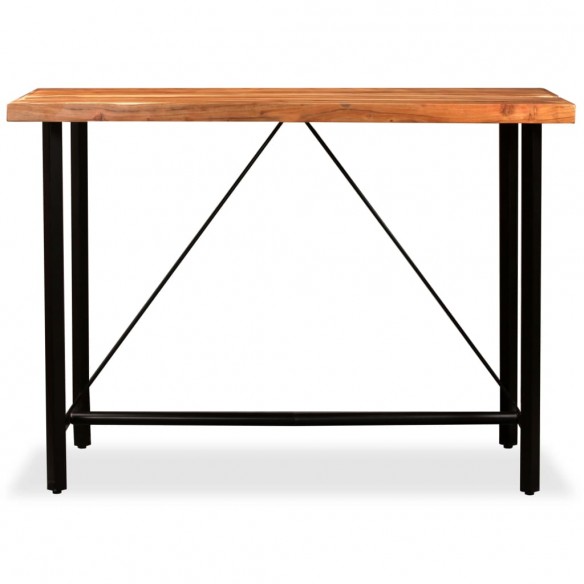 Table de bar Bois massif d'Acacia 150x70x107 cm