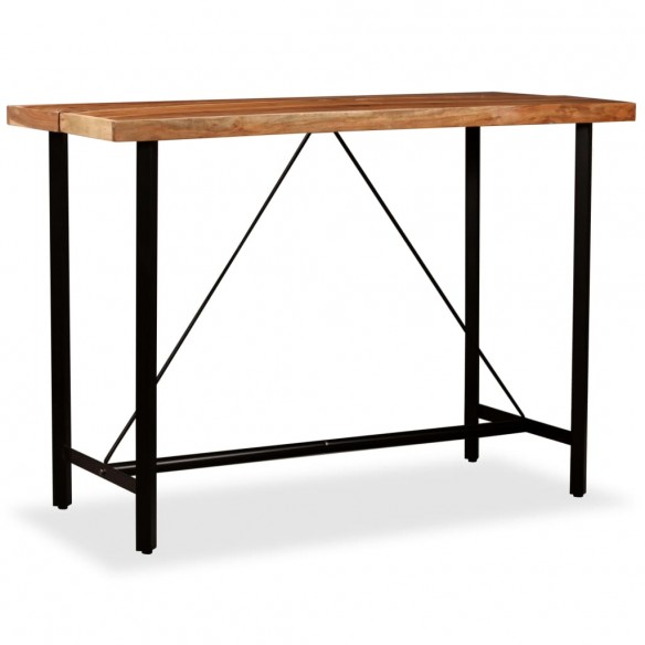 Table de bar Bois massif d'Acacia 150x70x107 cm