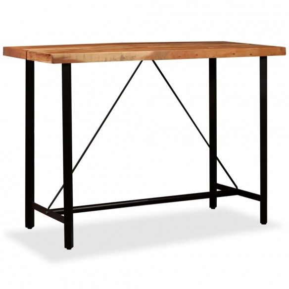 Table de bar Bois massif d'Acacia 150x70x107 cm