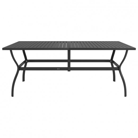 Table de jardin Anthracite 190x80x72 cm Acier