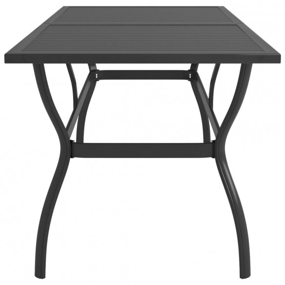 Table de jardin Anthracite 190x80x72 cm Acier