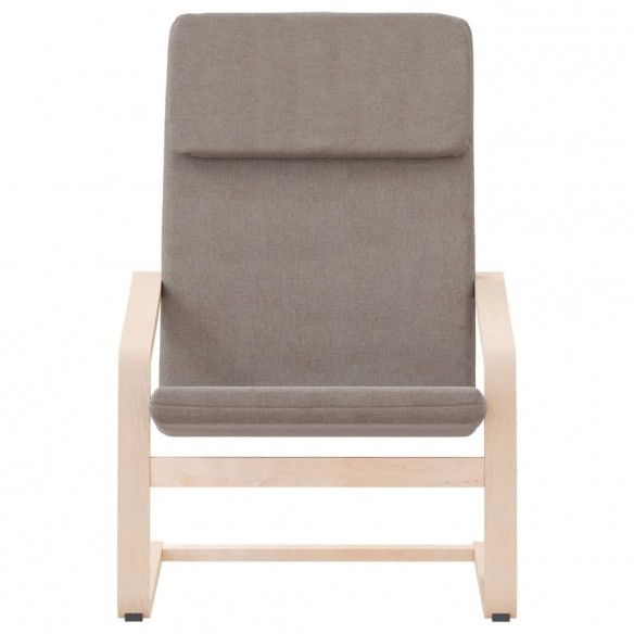 Chaise de relaxation Taupe Tissu