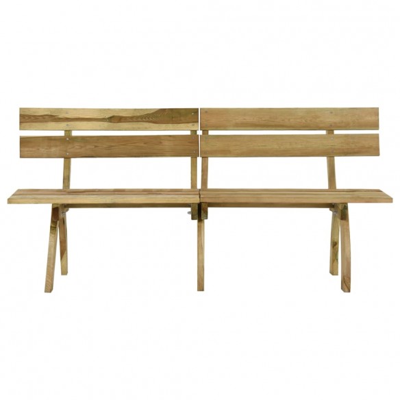 Banc de jardin 220 cm Bois de pin imprégné