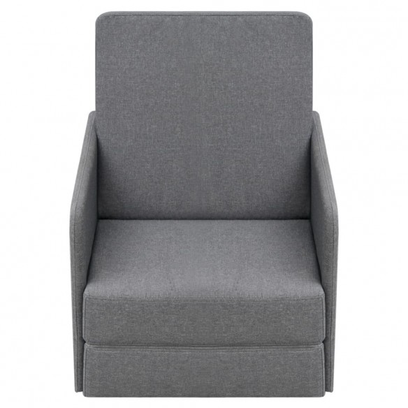 Fauteuil convertible Gris clair Tissu