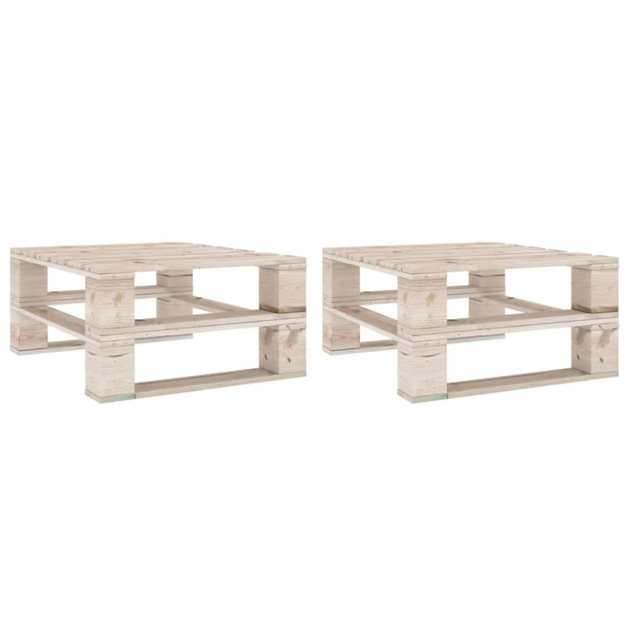 Tables palette de jardin 2 pcs Bois de pin imprégné