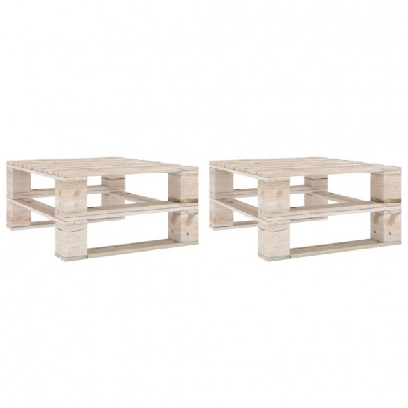 Tables palette de jardin 2 pcs Bois de pin imprégné