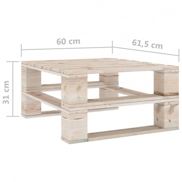 Tables palette de jardin 2 pcs Bois de pin imprégné