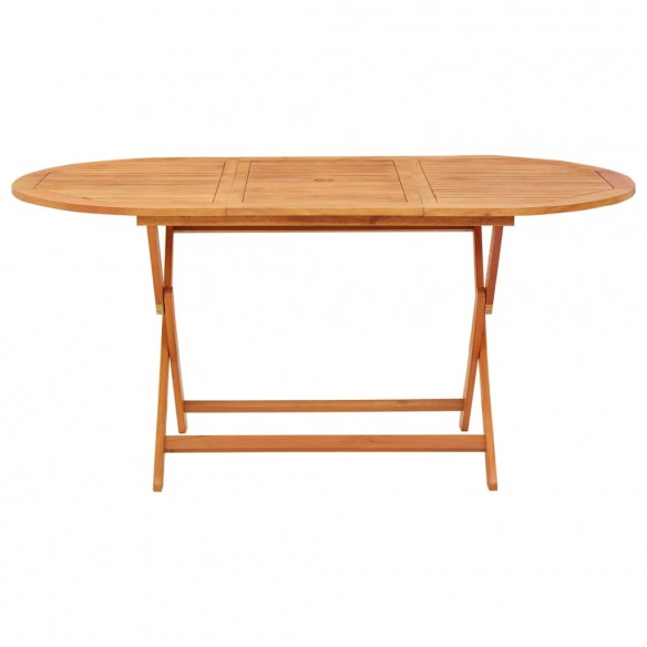 Table pliable de jardin 160x85x75 cm Bois d'eucalyptus massif