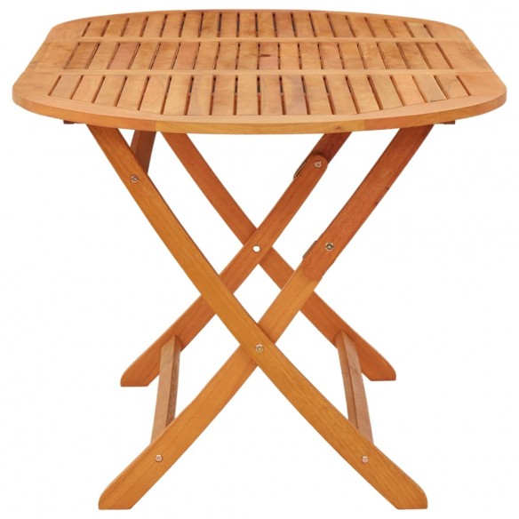 Table pliable de jardin 160x85x75 cm Bois d'eucalyptus massif