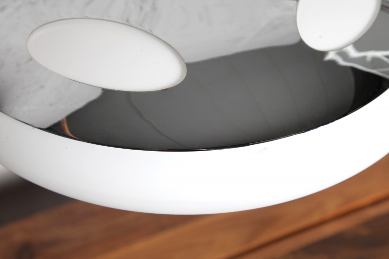 lampe de 45cm en arc chromé