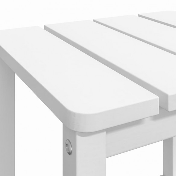 Table de jardin Adirondack Blanc 38x38x46 cm PEHD