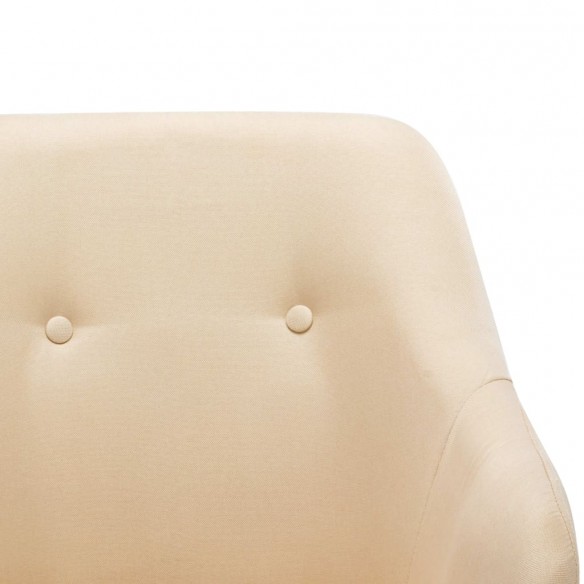 Chaise à bascule Crème Tissu