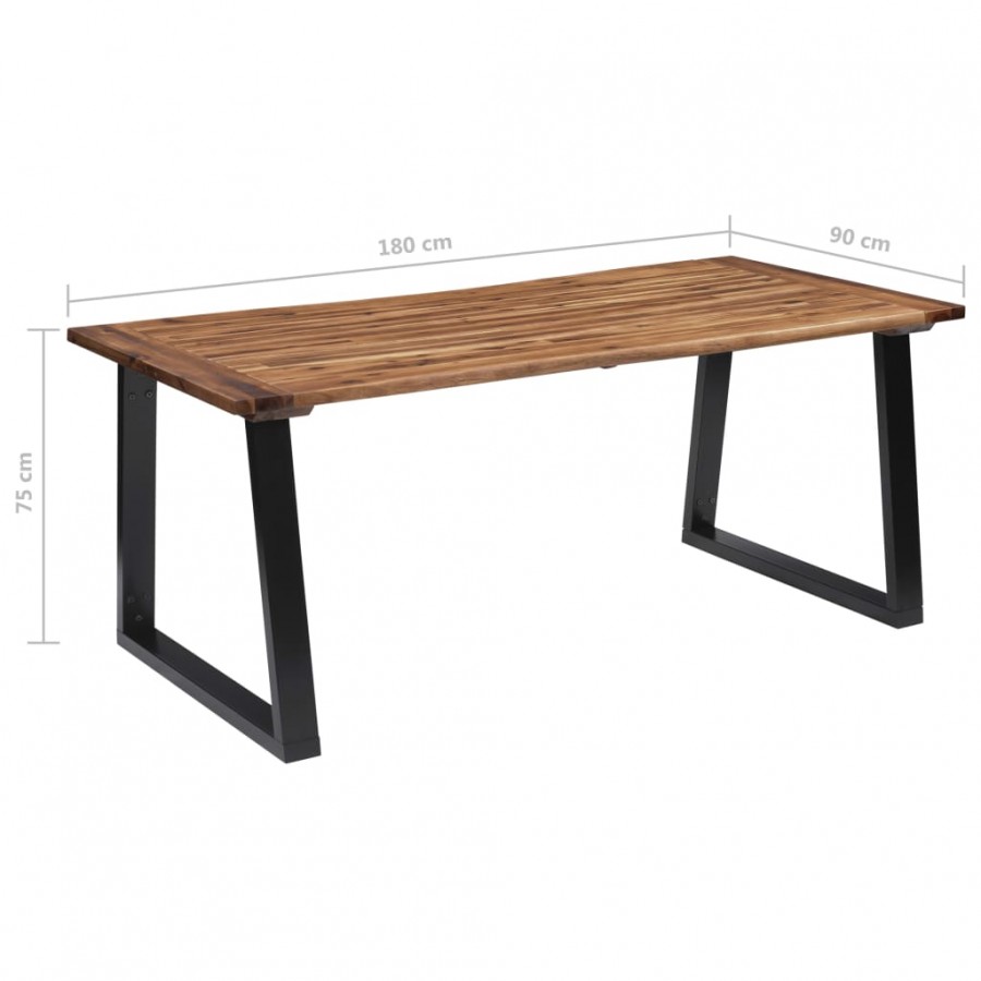 Table de salle à manger Bois d'acacia massif 180x90 cm Table de salle à manger Bois d'acacia massif 180x90 cm