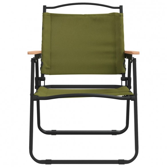 Chaises de camping 2 pcs Vert 54x55x78 cm Tissu Oxford