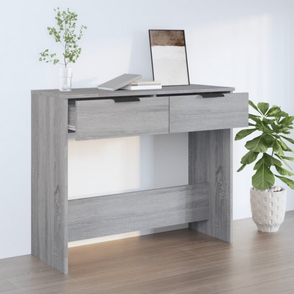 Table console Sonoma gris 90x36x75 cm Bois d'ingénierie