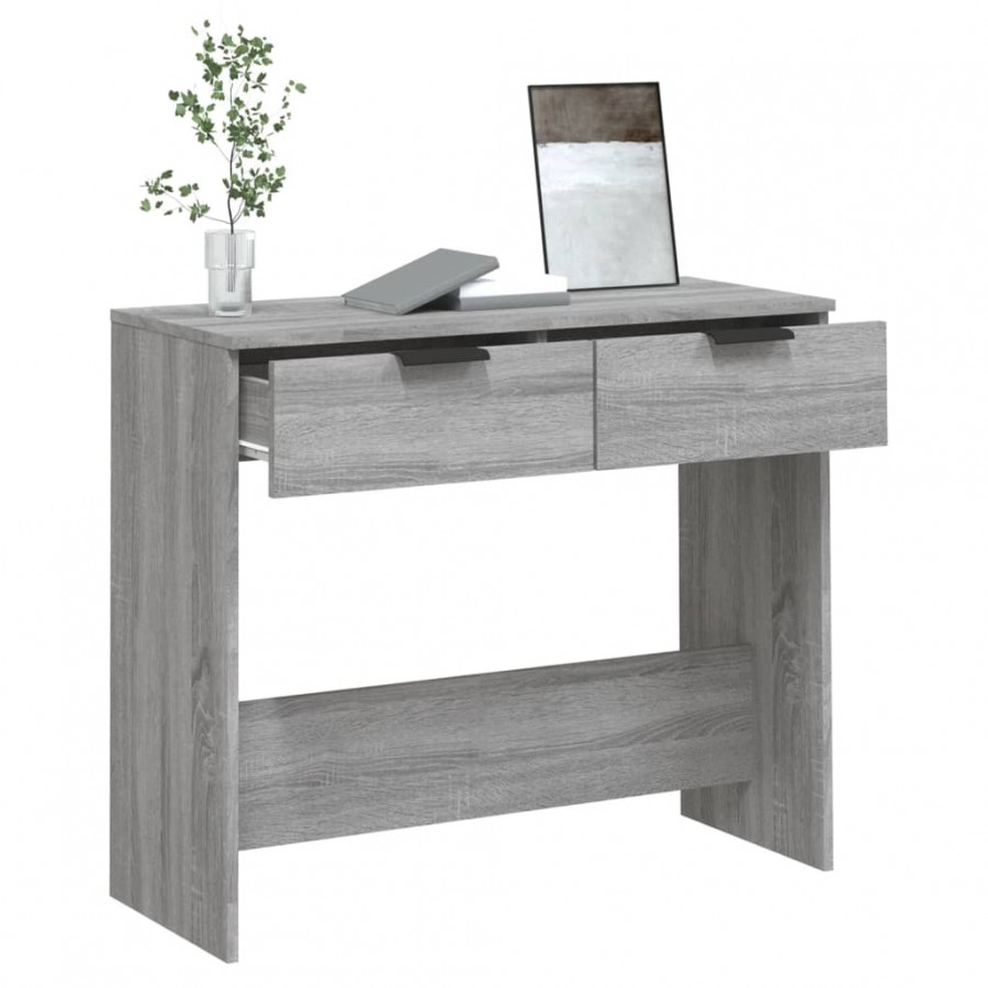 Table console Sonoma gris 90x36x75 cm 