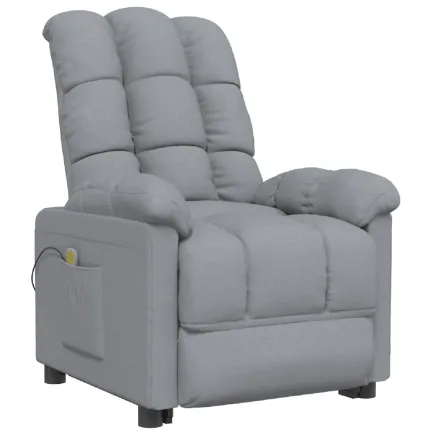 Fauteuil de massage Gris clair Tissu 2