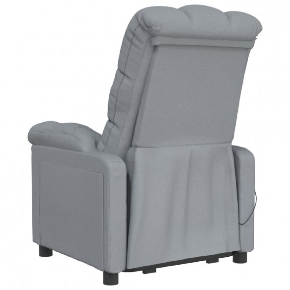 Fauteuil de massage Gris clair Tissu