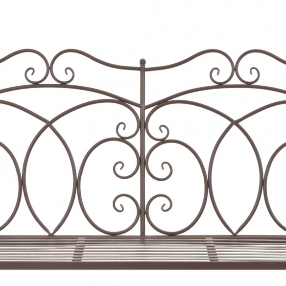 Banc de jardin 104 cm Fer Marron antique