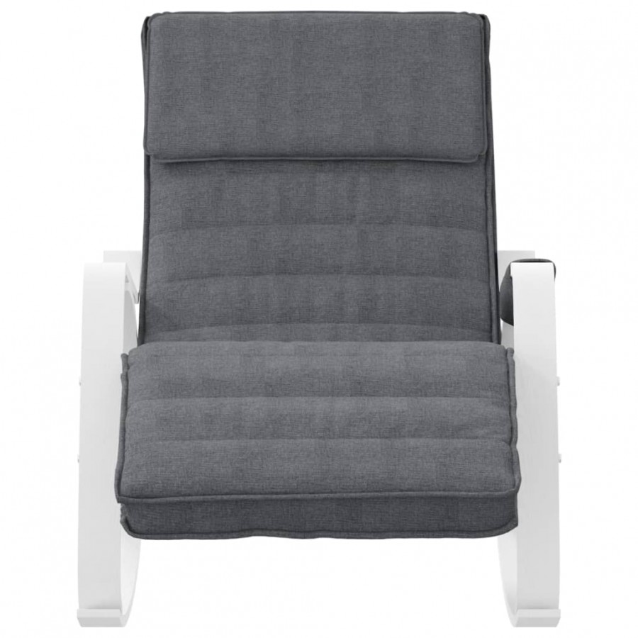 Chaise à bascule Gris foncé Tissu